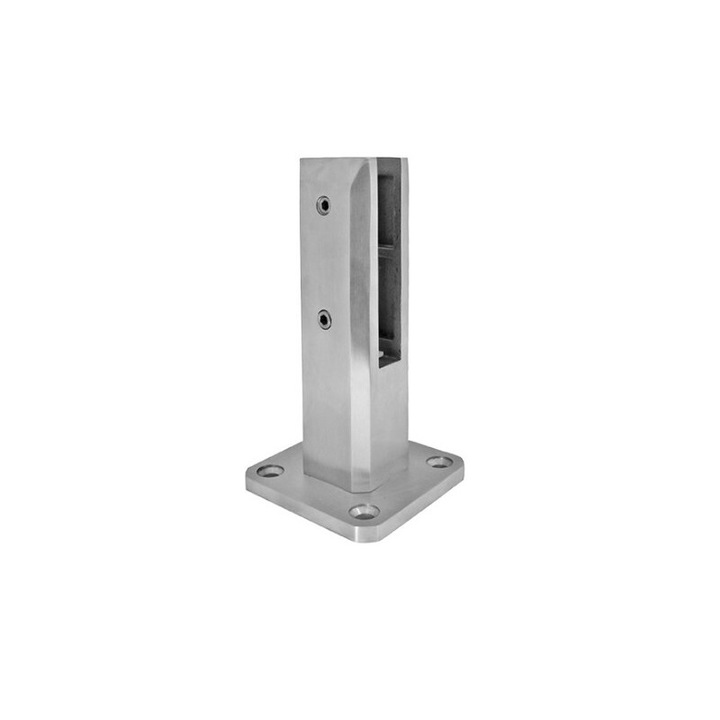 Suport sticla - Spigot Montare de Sus 50X50 H:182mm 2205 Duplex Satinat Pentru sticla 12-17, 52