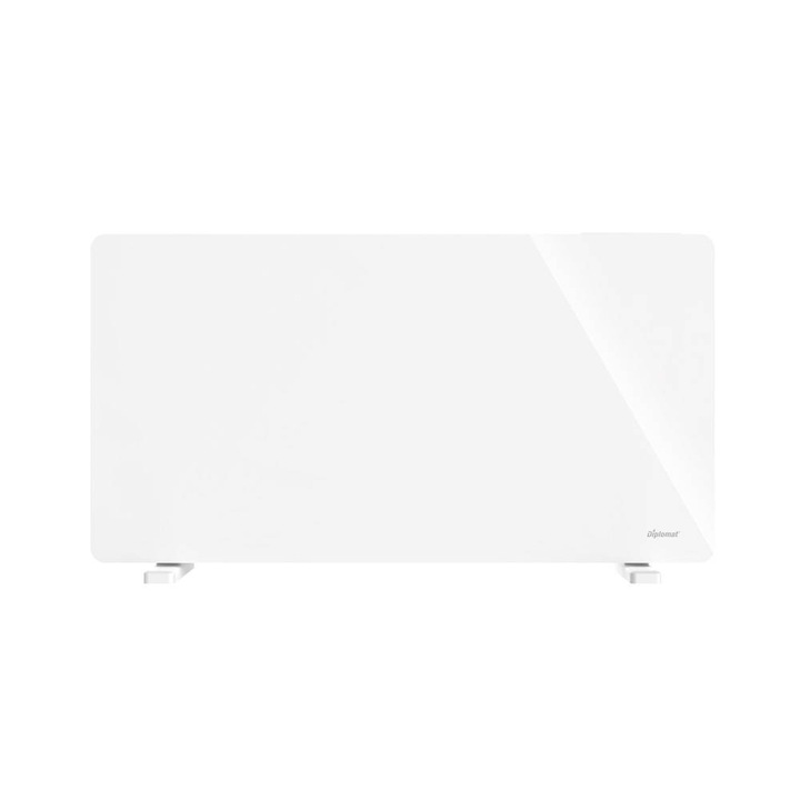 Convector de incalzire Diplomat K44, 2000W, incalzitor din aluminiu, panou din sticla, Wi-Fi