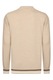Felix Hardy, Pulover polo cu accente in dungi, Alb optic, Maro fango, Bej deschis, XL