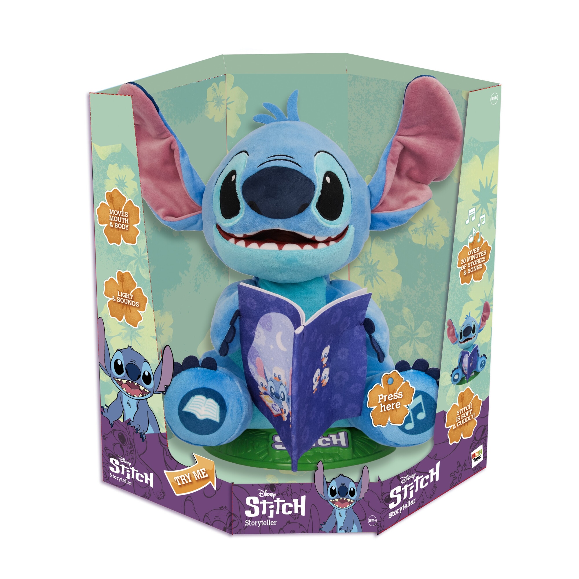 Jucarie de plus interactiva Disney Lilo & Stitch - Povestitorul Stitch
