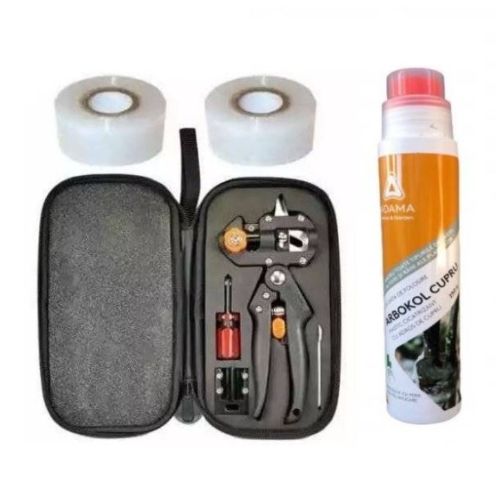 Cleste altoit cu banda de legat 2 role, Mastic pentru altoit, mastic cicatrizant cupru, Spo Sculeprofionline