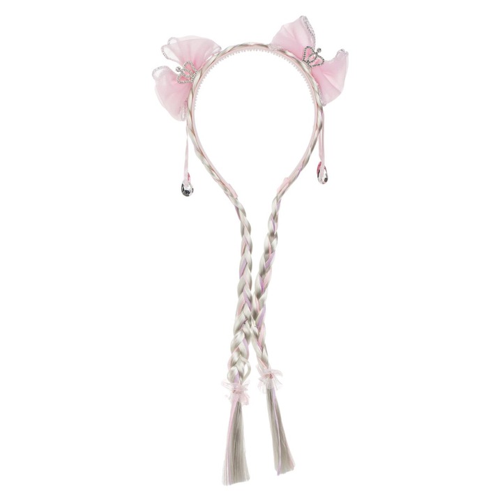 Coronita Par, Codite Blonde Roz, 2 Fundite, 28 cm