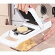 Tocator de Legume 26 in 1, Demiseb®, Feliator multifunctional, Accesorii pentru bucatarie, taiat, razuit, tocat, maruntit, feliat, julienne, Accesorii de protectie, Lame din otel inoxidabil, Manusi, Foarte rezistent, Manere ergonomice,32 x 11 x 10 cm, Alb