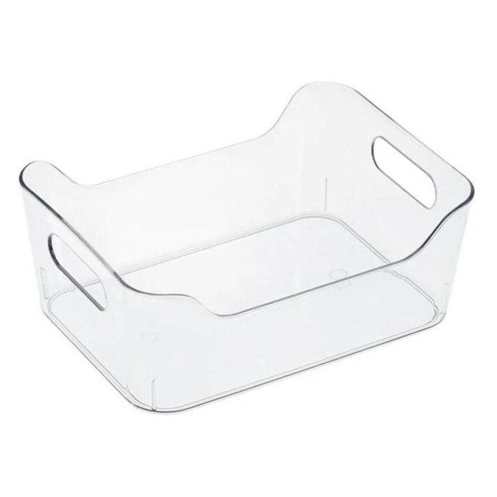Cutie de depozitare Antbro® din plastic transparent cu manere, 1l