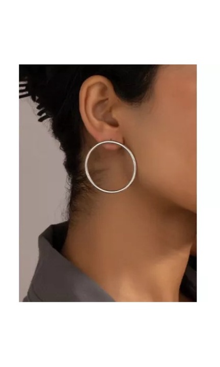 Inovius - Cercei Argintii Forma Cerc