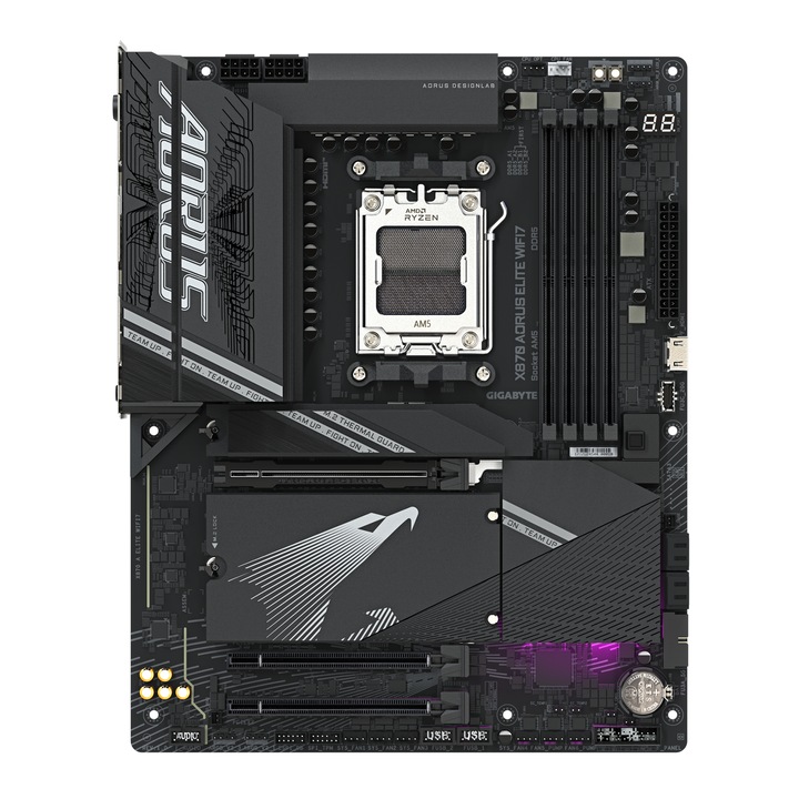 Дънна платка GIGABYTE X870 AORUS ELITE WIFI 7, Socket AM5