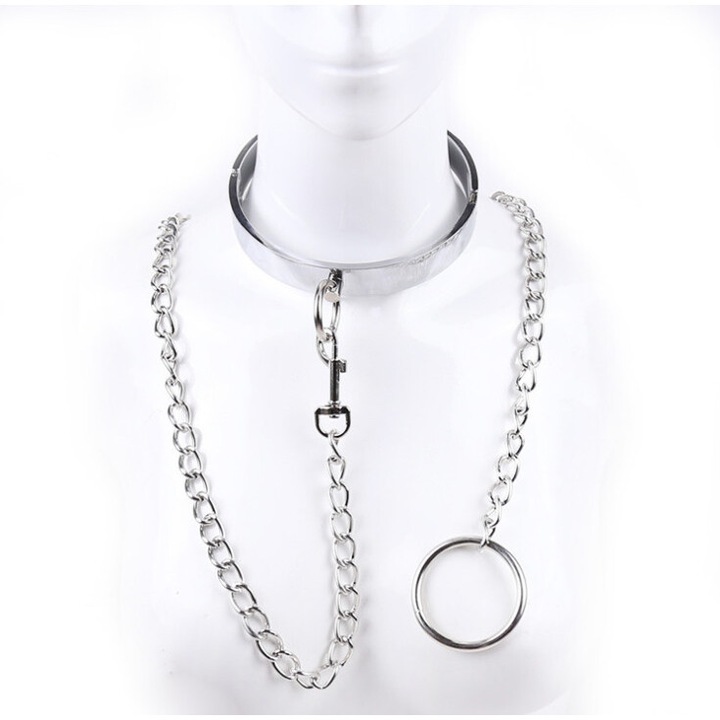 Чокър Night Fantasy, Неръждаема стомана, 13.5 см x 2 см x 0.4 см, С подвижна верига