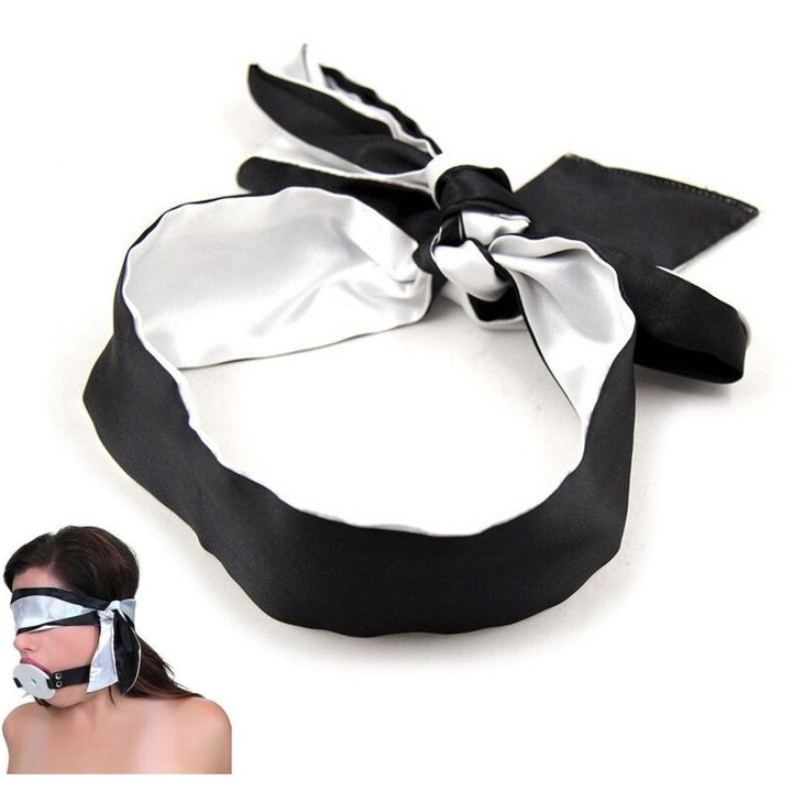 Комплект БДСМ аксесоари, Night Fantasy, еротична опаска, 1.4m x 6cm, черен