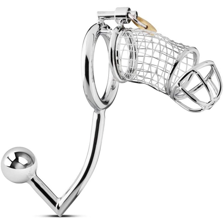 Set centura de castitate si dop Anal, Night Fantasy, 50mm, 3,5cm, 3cm, 10cm