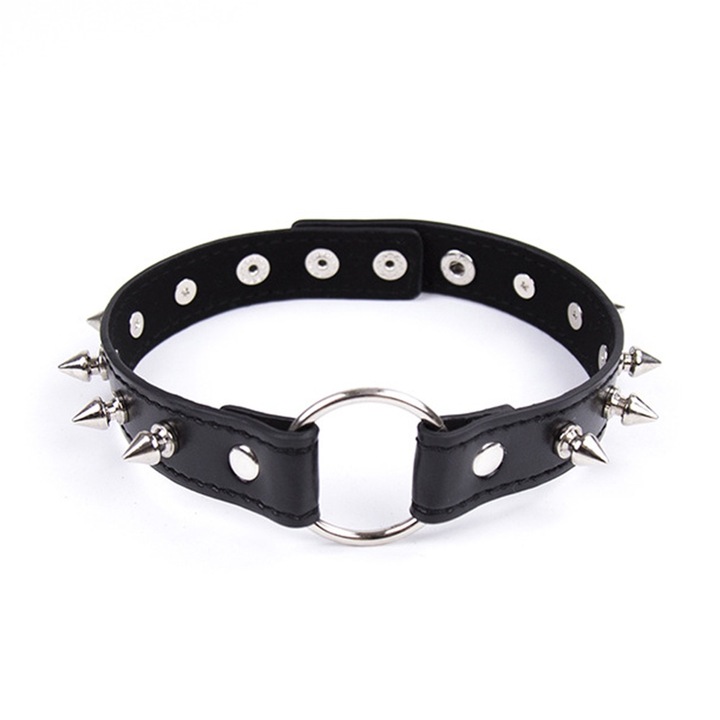 Choker dama Night Fantasy, 2cm latime, 40,5cm lungime, ecologic, negru