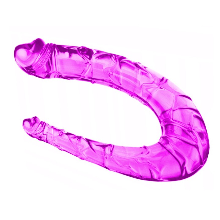 Двоен вибратор, Night Fantasy, 30x3см, латекс, за анално и вагинално проникване