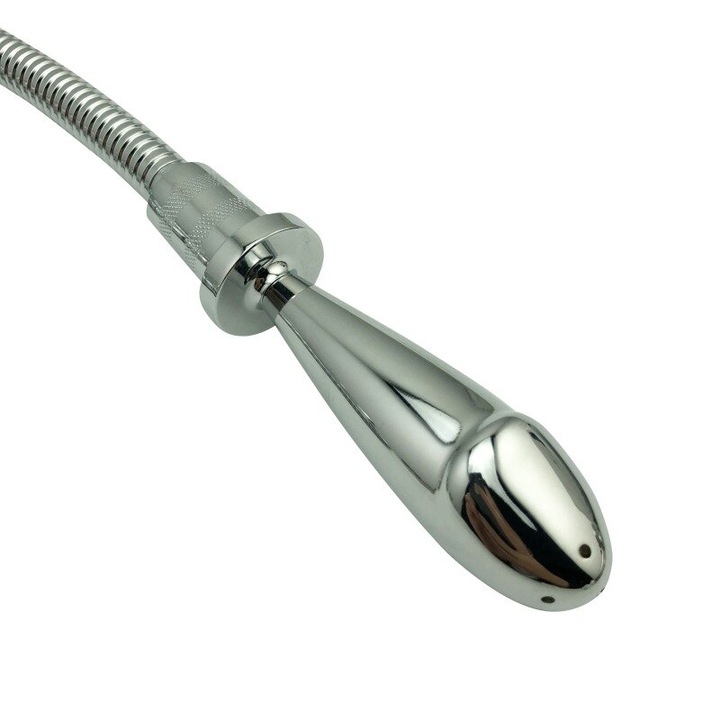 Irigator metalic pentru dus, Night Fantasy, 10.8x3cm, masaj anal