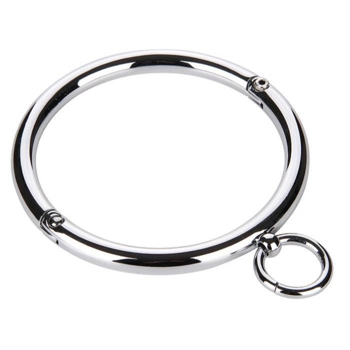 Set BDSM, Night Fantasy, obroana din otel, argintie, 12x12cm