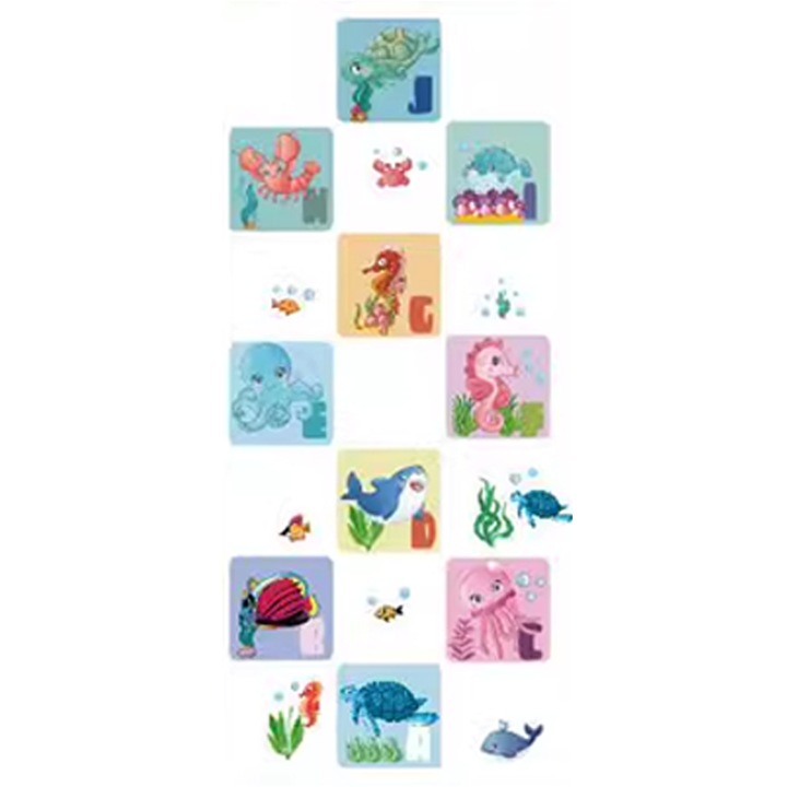 Sticker Decorativ Autoadeziv CCmax pentru camera copilului, scoala sau gradinita, Magia Oceanului - Stickere cu Animale Marine