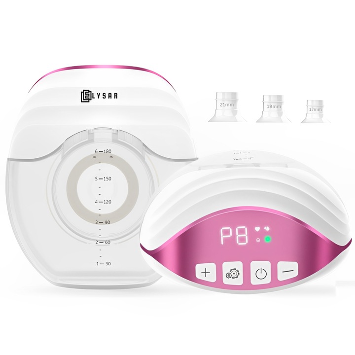 Pompa de San Electrica Elysar PurePump, Portabila, Moduri de Stimulare, Masaj si Extragere, 8 Niveluri de intensitate, Zgomot Redus, Design Anti-Reflux, Confort Care