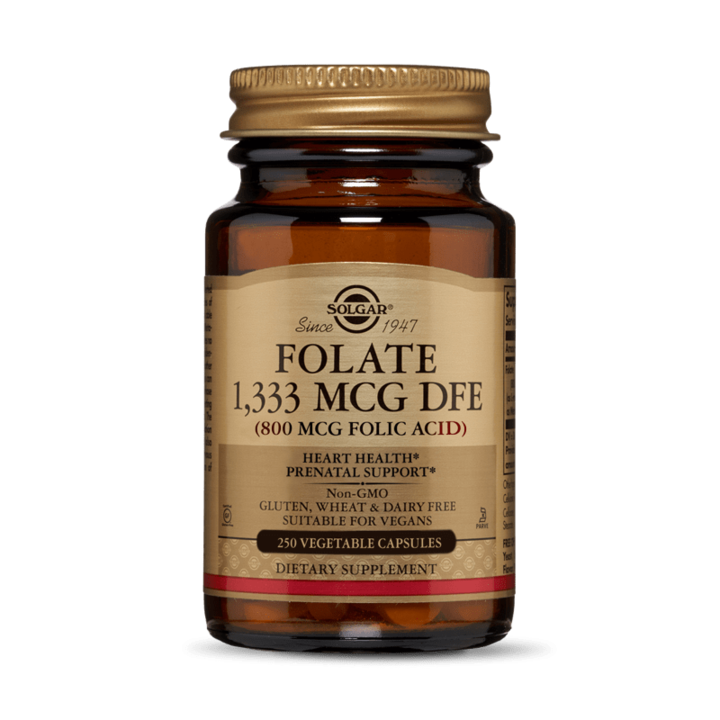 Solgar Kwas Foliowy 800 mcg, 250 capsule vegetale