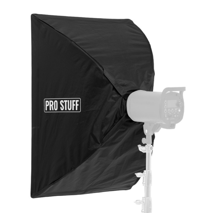 Softbox flex Prostuff, 60x90cm, cu dublu difuzor, montare Bowens, negru