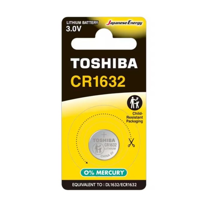 Baterie Toshiba CR1632 3.0V, 28mm, 1.9g
