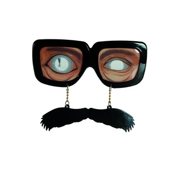Ochelari plastic amuzanti cu mustata, Radar, 1 buc Ochelari plastic amuzanti cu mustata, Radar, 1 buc
