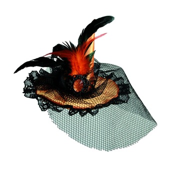 Palarie Halloween cu voal pentru dama, Radar, 1 buc Palarie Halloween cu voal pentru dama, Radar, 1 buc
