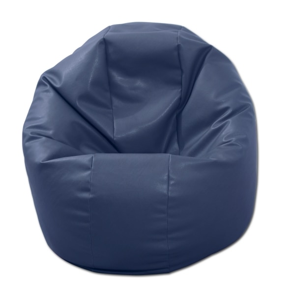 Fotoliu (Mic) Relaxo - Bleumarin (piele eco) umplut cu perle polistiren (beanbag marca Pufrelax) Fabricat in Romania