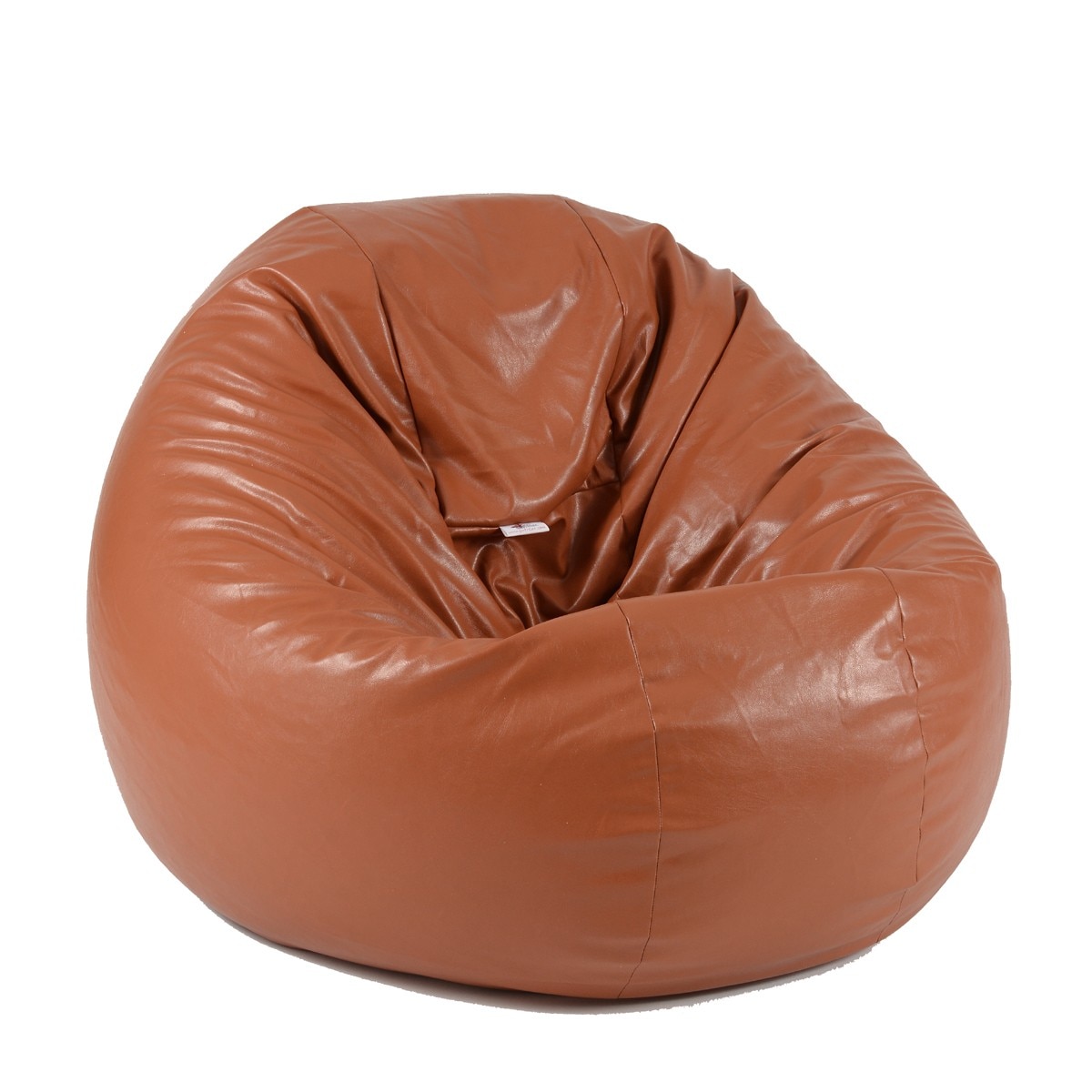 Fotoliu (Mic) Relaxo - Brown (piele eco) umplut cu perle polistiren (beanbag marca Pufrelax) Fabricat in Romania