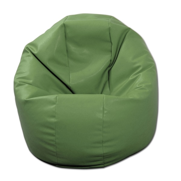 Fotoliu (Mic) Relaxo - Verde (piele eco) umplut cu perle polistiren (beanbag marca Pufrelax) Fabricat in Romania