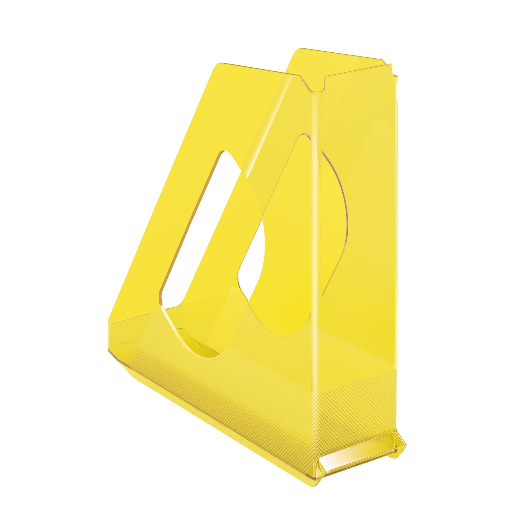 Suport vertical Esselte Europost transparent, galben