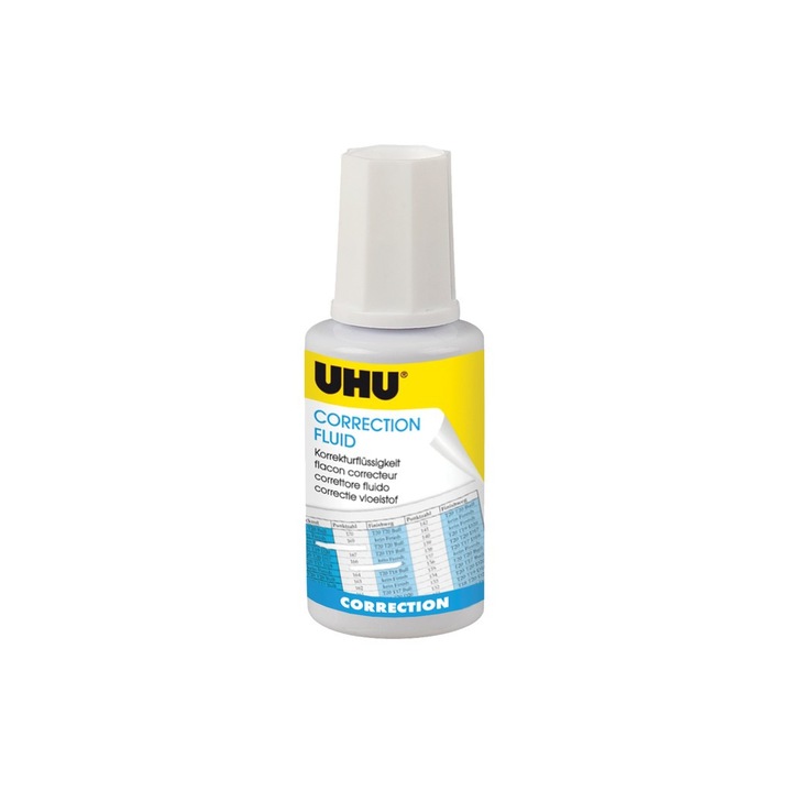 Fluid corector Uhu, 20 ml, cu pensula