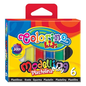 Set plastilina Colorino, 6 culori vibrante Set plastilina Colorino, 6 culori vibrante