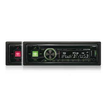 RadioCD Alpine CDE-173BT cu bluetooth si slot USB si iluminare taste culoarea : rosu / verde RadioCD Alpine CDE-173BT cu bluetooth si slot USB si iluminare taste culoarea : rosu / verde