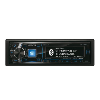 Radio CD Alpine CDE-178BT, 4X50W RMS, Bluetooth, USB, AUX, iluminare taste albastru/rosu/verde/amber Radio CD Alpine CDE-178BT, 4X50W RMS, Bluetooth, USB, AUX, iluminare taste albastru/rosu/verde/amber