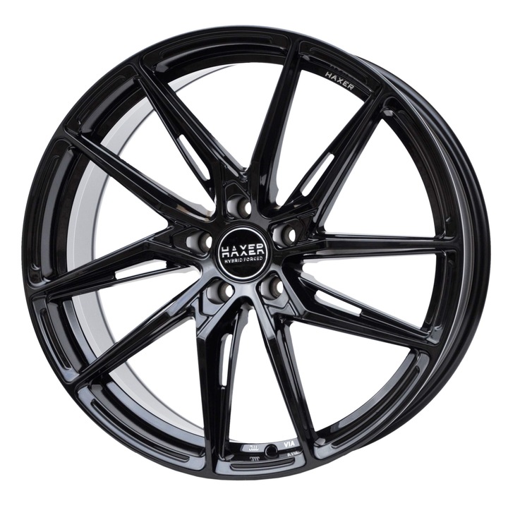 Set 4 jante aliaj Haxer, HX08F/23140, 21x9 inch, 5x112, ET28, BL - black