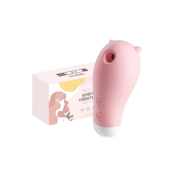 Vibrator clitoridian cu efect de suctiune/aspiratie si multiple moduri de vibratii TOY372-5