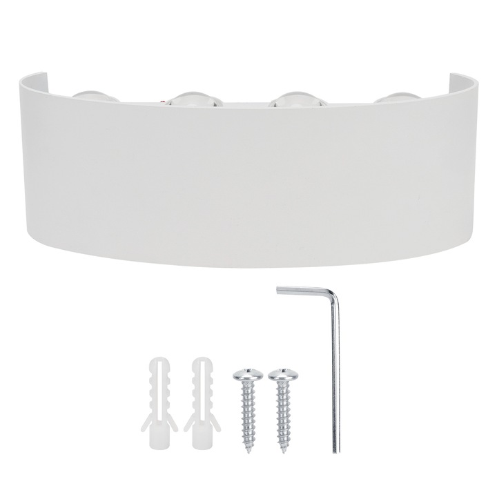 Jormftte retró ipari fali lámpa, 8 LED, 8W, meleg fény, vízálló, beltéri és kültéri használatra