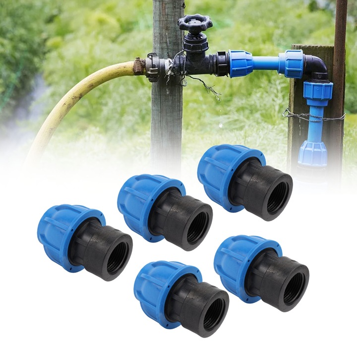 5 darab szaniter szerelvény vízvezeték csatlakozó készlet gyorscsatlakozó egyenes belső menet 32xG1