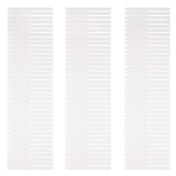 Set 3 separatoare pentru sertare Antbro® din plastic alb, cu asamblare rapida, 49x14cm