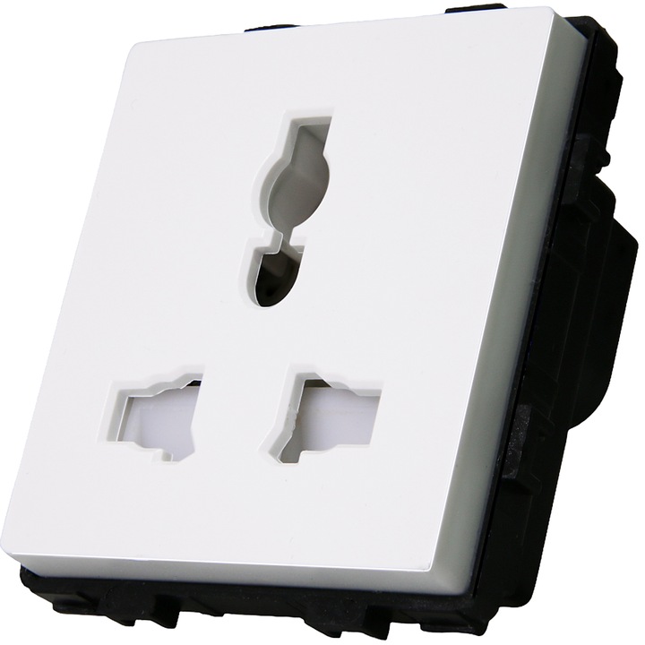 Гняздо Универсален модул, MIUUN, Бял, 110-250V, IP20