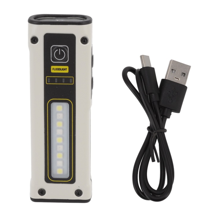 Jormftte B59 mini LED lámpa, kettős fényforrás, vízálló, 1200mAh, 96x33mm