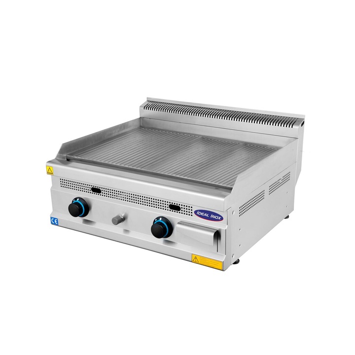Gratar profesional placa striata Ideal Inox 60 cm gaz natural Linia 630