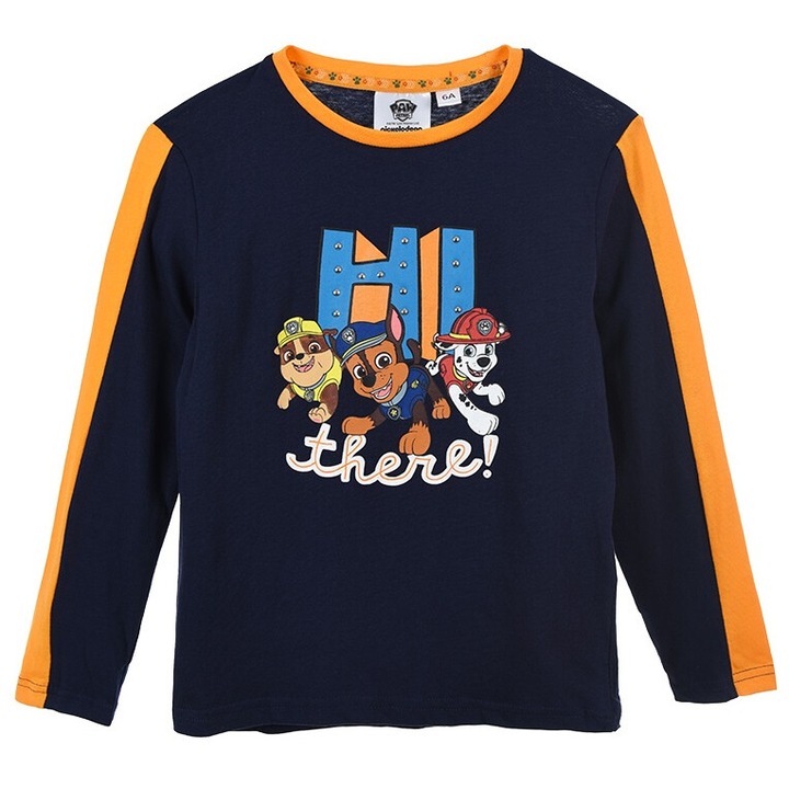 Sötétkék hosszú ujjú blúz - Paw Patrol jogosítvány méret 104 cm