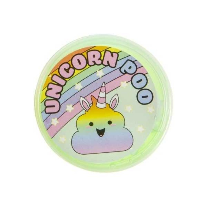 Gelatina modelatoare slime, Unicorn Poo cu figurina unicorn, verde