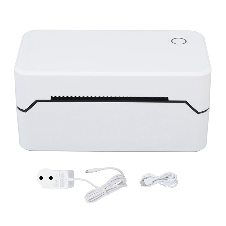 Imprimanta termica portabila Jormftte, mini, 200 DPI, design ergonomic, roz, dimensiune 57x30mm