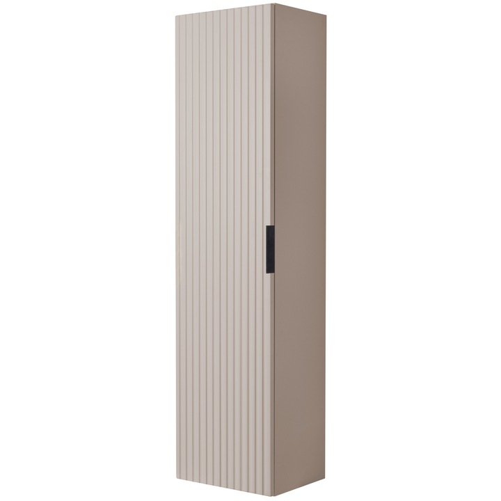 Dulap De Baie, Rodan, Flow, 35x136x27cm, Suspendat, 46x60x57cm, Fronturi Canelate, Material Panza MDF 16 mm, Margini ABS 0.5 mm, 3 Rafturi, Casmir