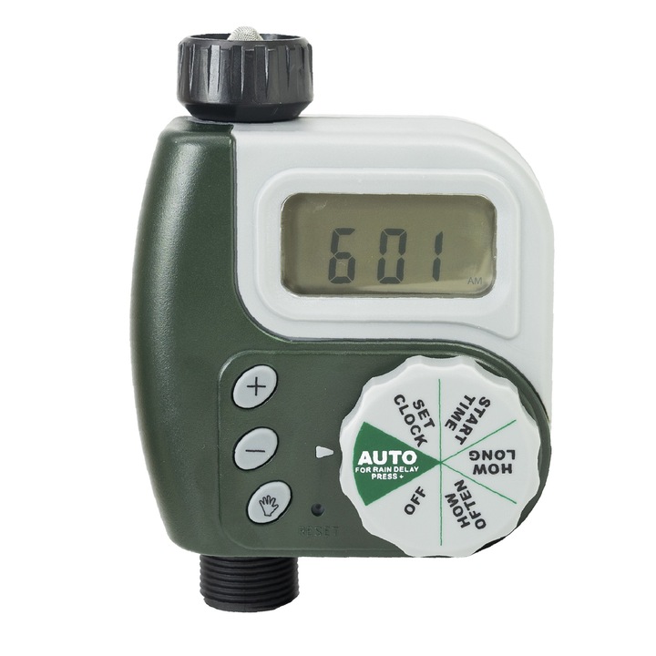 Programator pentru irigare PNI WT05, display LCD, racord 3/4, verde