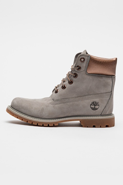 Timberland, Велурени ботуши с връзки, Светло кафяво/Бронз