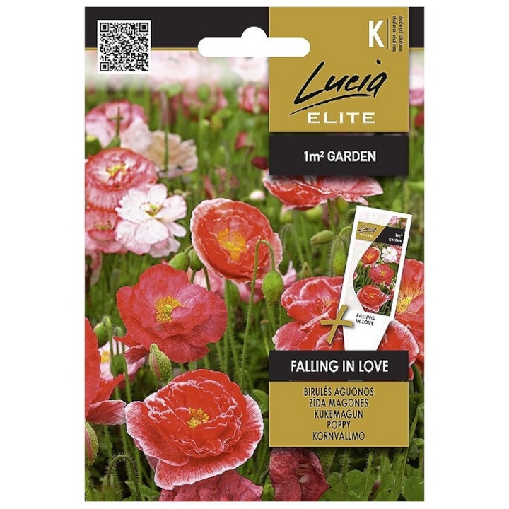 Seminte, Maci de gradina Falling in Love, Lucia Elite, plic, 0.3 grame