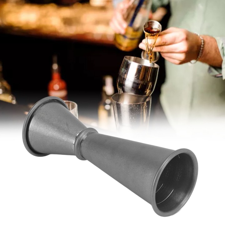 Jormftte dupla rozsdamentes acél jigger, 1oz-2oz, ergonomikus kialakítás, bárkellék