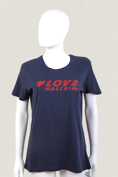 Tricouri Love Moschino, Bleumarin