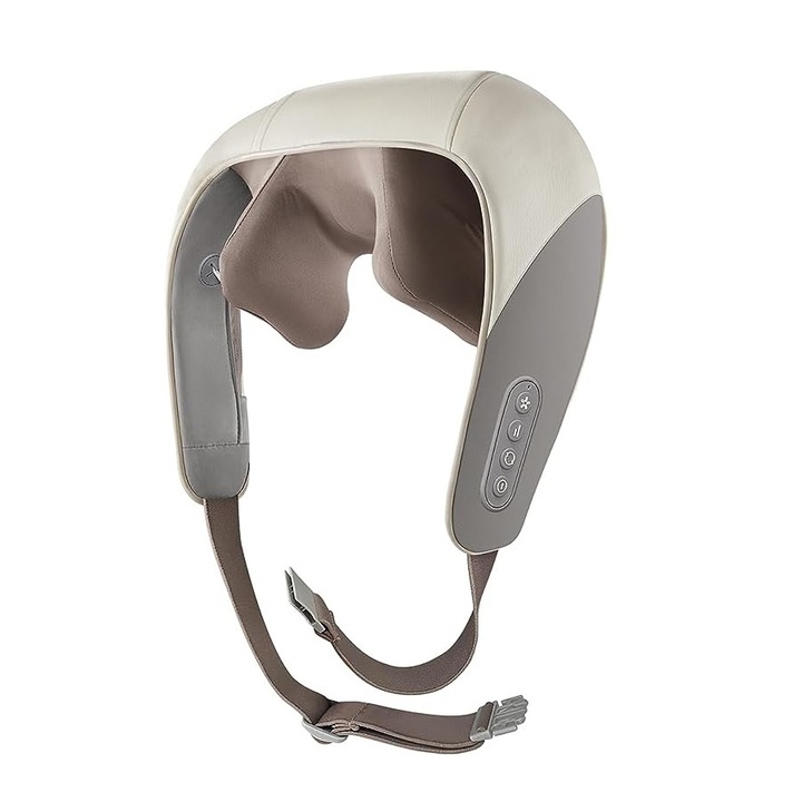 Aparat de Masaj Cervical cu Incalzire - Masaj Adanc, 3D Rotativ, Functie de Relaxare, Portabil